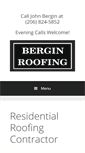 Mobile Screenshot of berginroofing.com