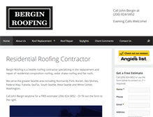 Tablet Screenshot of berginroofing.com